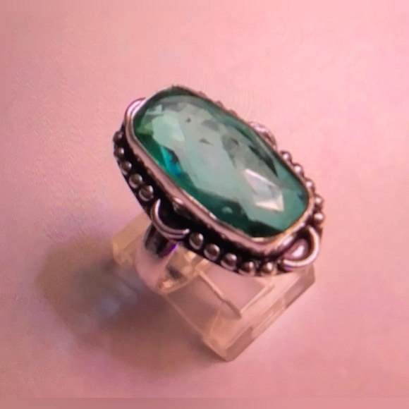 Aquamarine 925 Sterling Silver Ring